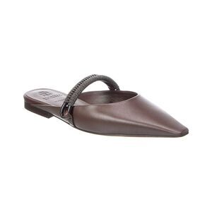 Brunello Cucinelli Leather Mule, Brown